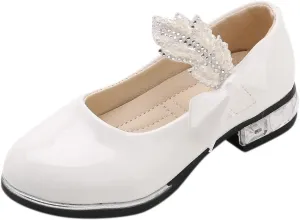 Mary Jane Shoes Dress for Girls Shoes Flower Girl School Shoes Pump Patent Leather Shoes Low Heel Flats for Wedding