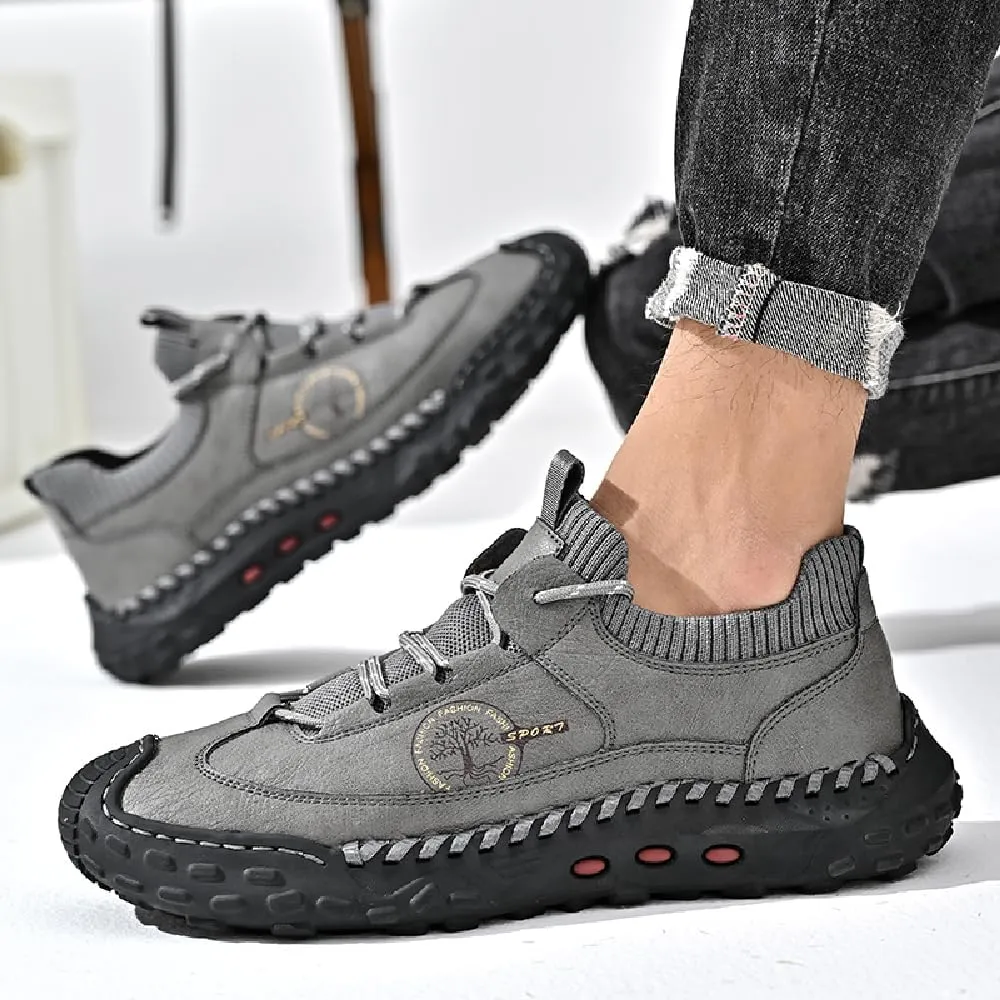 Mens Casual Hiking Outdoor Breathable Sneakers Lightweight Oxfords Anti-Slip Climbing Shoes