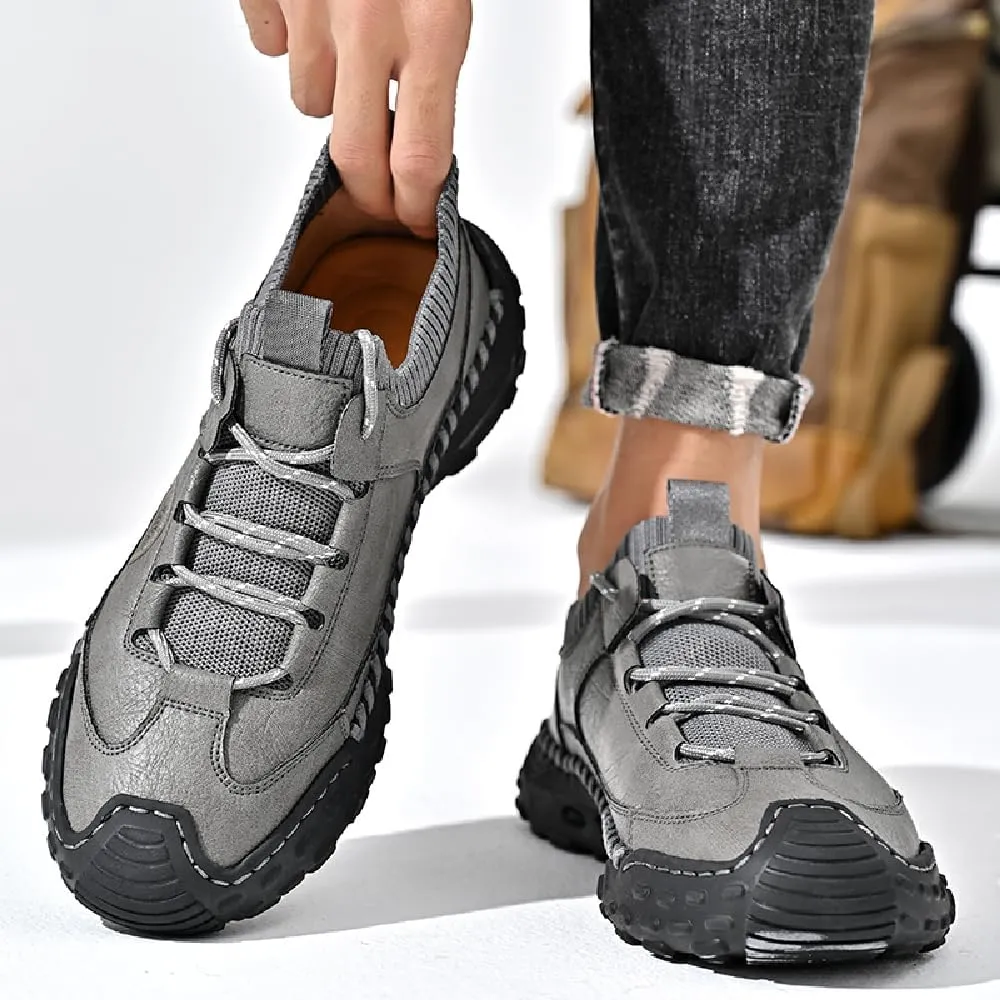Mens Casual Hiking Outdoor Breathable Sneakers Lightweight Oxfords Anti-Slip Climbing Shoes