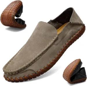Men's Casual Leather Loafers Classic Business Office Formal Uniform Walking Driving Flat Shoes