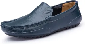 Men's Casual Leather Loafers Slip On Flat Shoes Driving Moccasins Penny Shoes