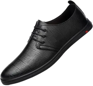 Men's Classic Lace-Up Oxford Shoes Modern Wedding Office Dress Shoes Patent Leather Formal Business Tuxedo Shoes for Men