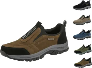 Men's Comfortable Waterproof Breathable Orthopedic Walking Shoes,Outdoor Lightweight Non Slip Hiking Loafers,Hiking Shoes