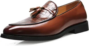 Men's Fashion Classic Faux Leather Loafers and Wedding Dress Shoes for Men