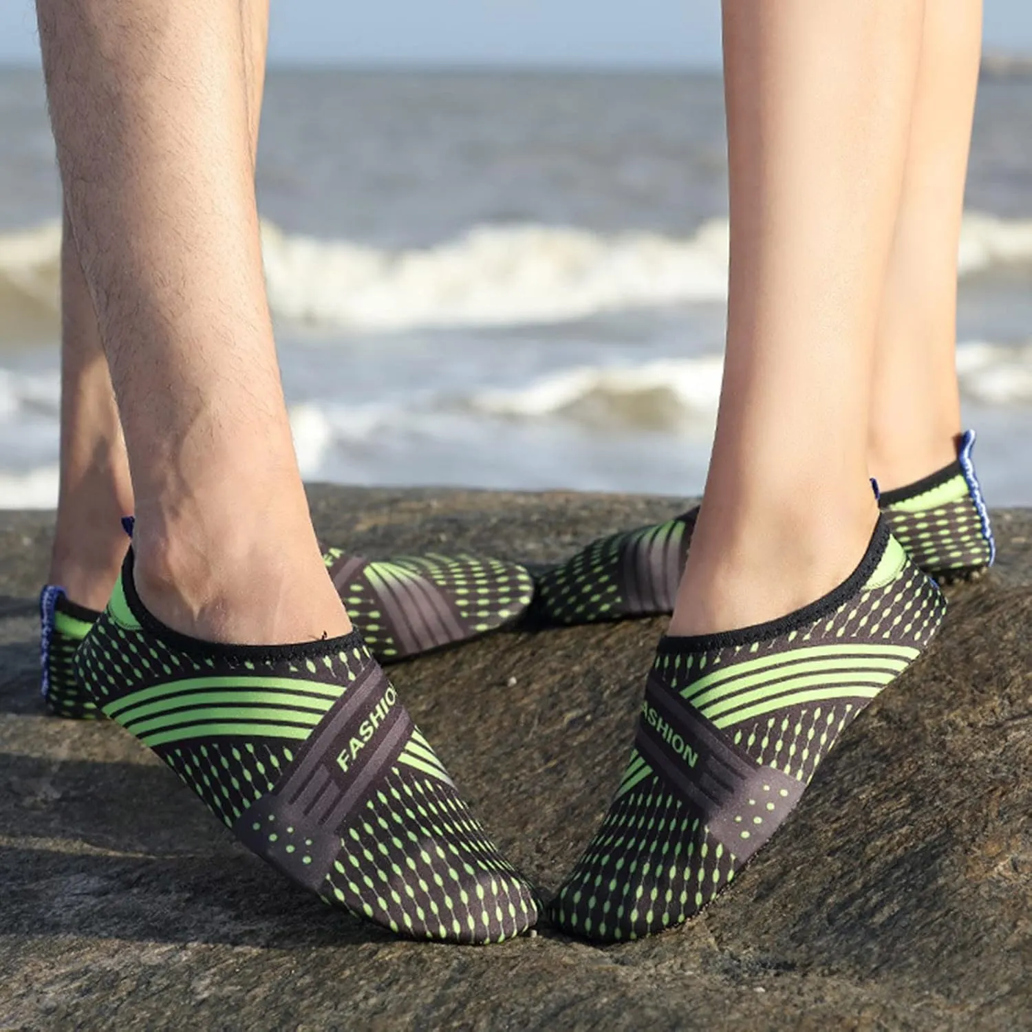 Men's Grounded Footwear Lightweight Quick-Dry Swim Socks Shoes Beach Sports Wading Shoe for Pool Diving Boating