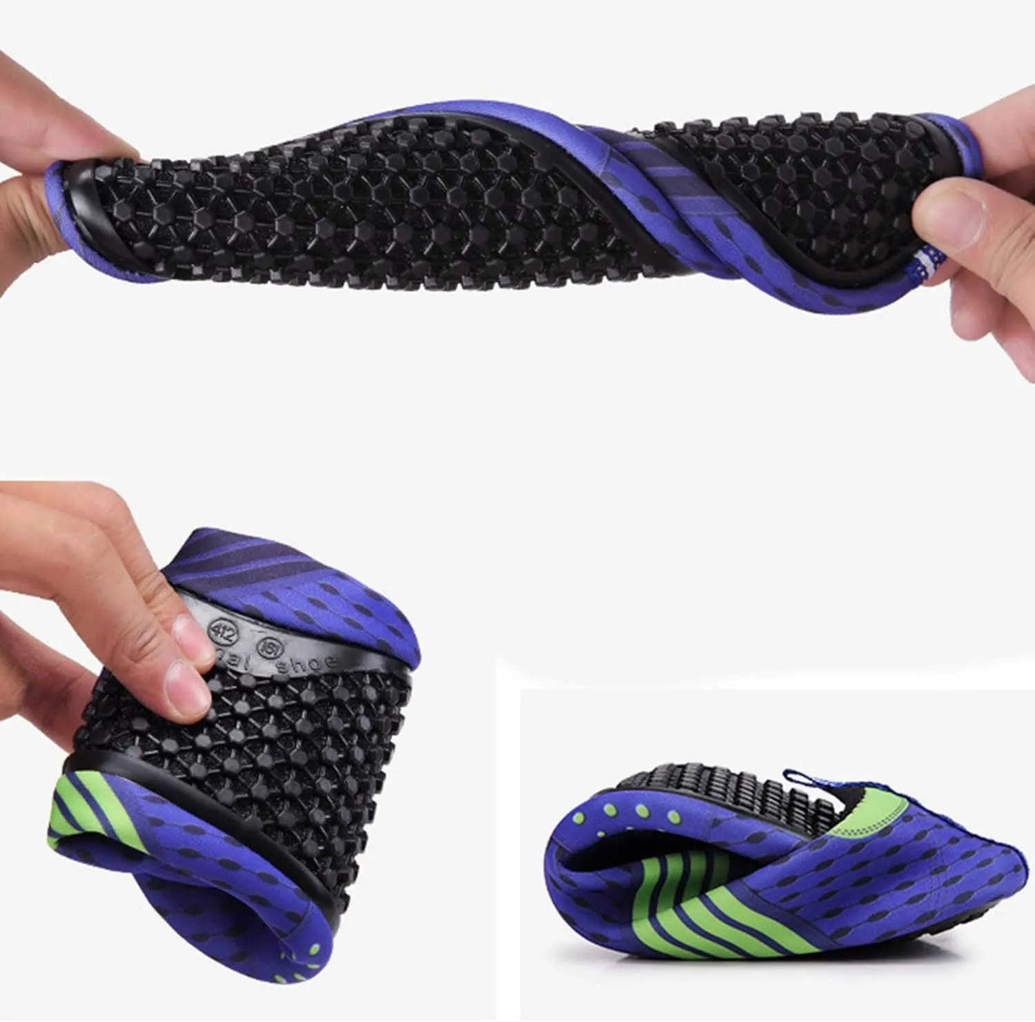 Men's Grounded Footwear Lightweight Quick-Dry Swim Socks Shoes Beach Sports Wading Shoe for Pool Diving Boating