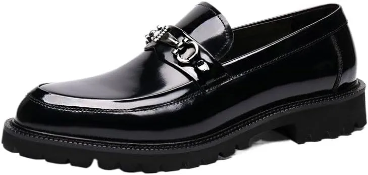 Men's Slip-On Comfort Orthopedic Dress Shoes Dress Oxford Shoes for Men Round Tip Casual Business Oxford New Leather Shoes Walking Office Loafers