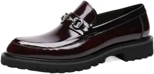 Men's Slip-On Comfort Orthopedic Dress Shoes Dress Oxford Shoes for Men Round Tip Casual Business Oxford New Leather Shoes Walking Office Loafers