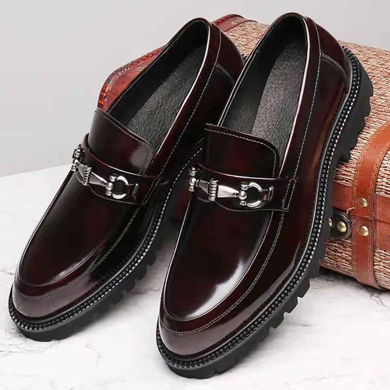Men's Slip-On Comfort Orthopedic Dress Shoes Dress Oxford Shoes for Men Round Tip Casual Business Oxford New Leather Shoes Walking Office Loafers