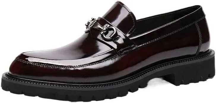 Men's Slip-On Comfort Orthopedic Dress Shoes Dress Oxford Shoes for Men Round Tip Casual Business Oxford New Leather Shoes Walking Office Loafers