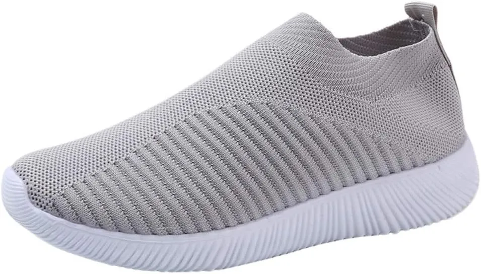 Mens Slip On Sneakers Slip On Shoes for Men Mens Casual Sneakers Lightweight Round Toe Flats Comfortable Womens Loafers Wide Width White Sneakers for Women