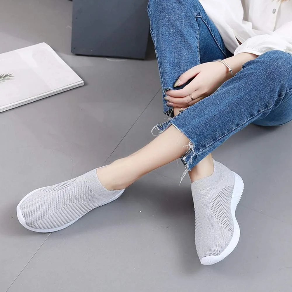 Mens Slip On Sneakers Slip On Shoes for Men Mens Casual Sneakers Lightweight Round Toe Flats Comfortable Womens Loafers Wide Width White Sneakers for Women