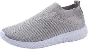 Mens Slip On Sneakers Slip On Shoes for Men Mens Casual Sneakers Lightweight Round Toe Flats Comfortable Womens Loafers Wide Width White Sneakers for Women