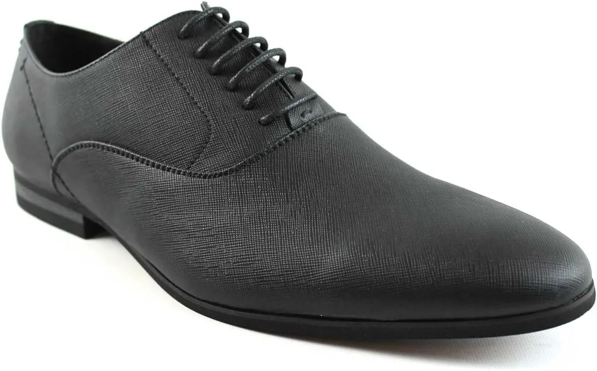New Men's Plain Pointed Round Toe Dress Shoes Lace up Oxfords by Azar