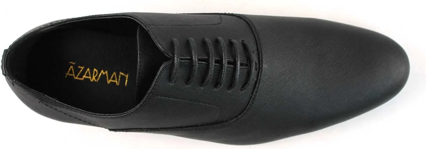 New Men's Plain Pointed Round Toe Dress Shoes Lace up Oxfords by Azar
