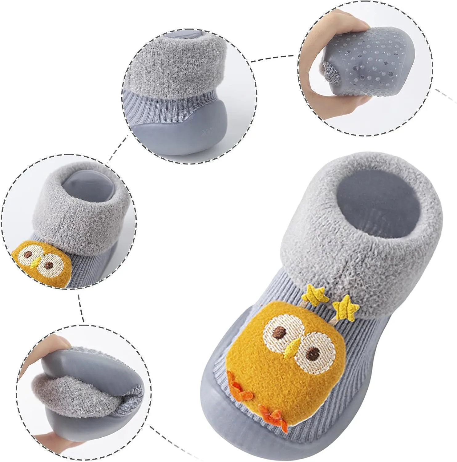 Newborn Baby Warm Winter Snow Boots Cute Anti-Slip Soft Sole Warm Indoor Outoor Shoes Infant First Walkers Warm Shoes