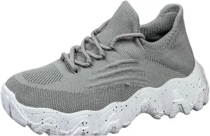 Ortho Pro Shoes for Women Wide Width Mesh Lace Lightweight Low-Cut Sneakers Comfortable Ankle Socks Non Slip Walking Sneakers Mesh Orthopedic Breathable Shoes