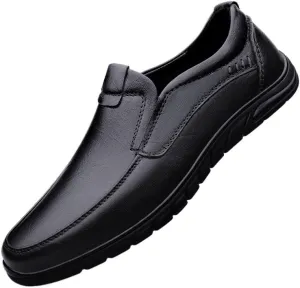 Oxford Shoes for Men Genuine Leather Men Casual Shoes Luxury Soft Men Loafers Moccasins Breathable Slip On Black Driving Shoes