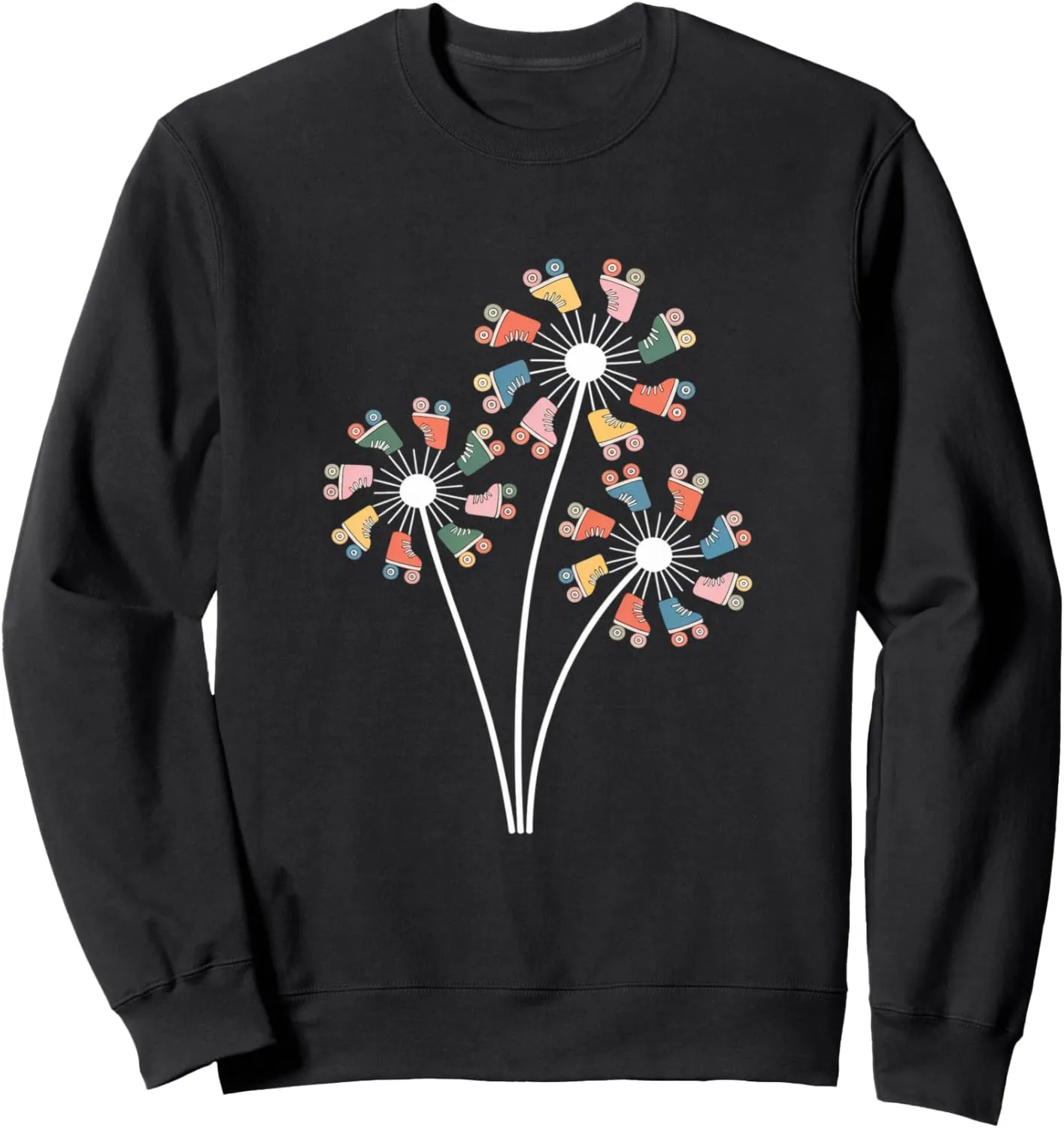 Retro Dandelion Roller Skate Shoes Skater Roller Skating Sweatshirt