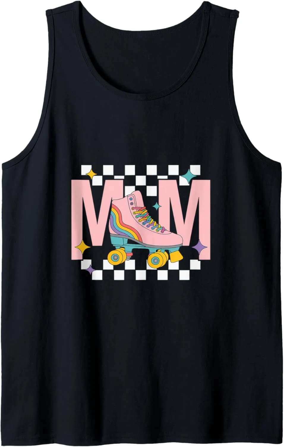 Retro Roller Skate Shoes Mom Roller Skating Tank Top