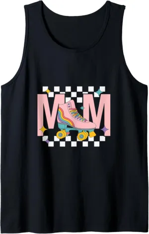 Retro Roller Skate Shoes Mom Roller Skating Tank Top