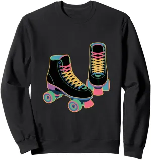 Retro Roller Skate Shoes Roller Skating Sweatshirt