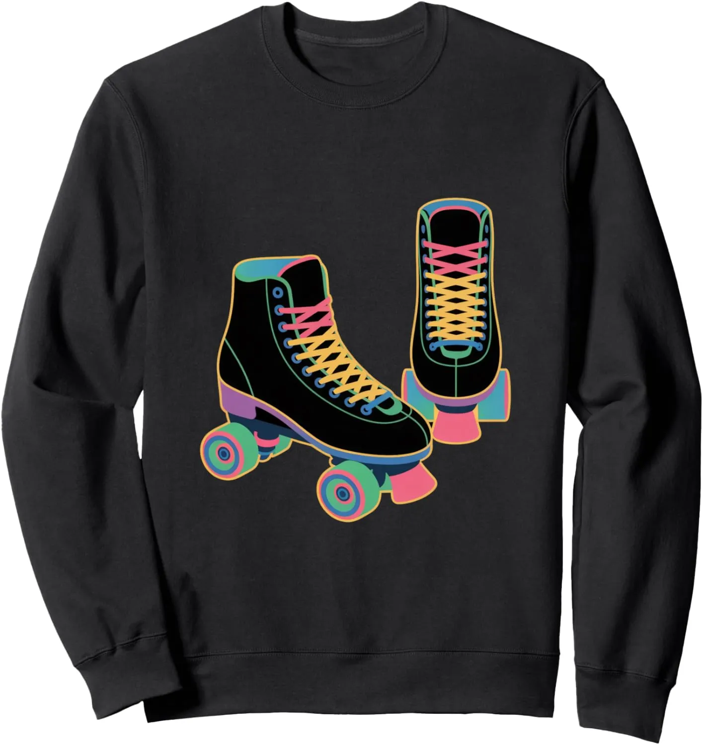 Retro Roller Skate Shoes Roller Skating Sweatshirt