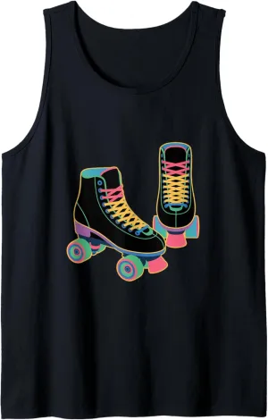 Retro Roller Skate Shoes Roller Skating Tank Top