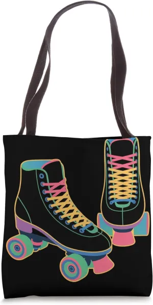 Retro Roller Skate Shoes Roller Skating Tote Bag