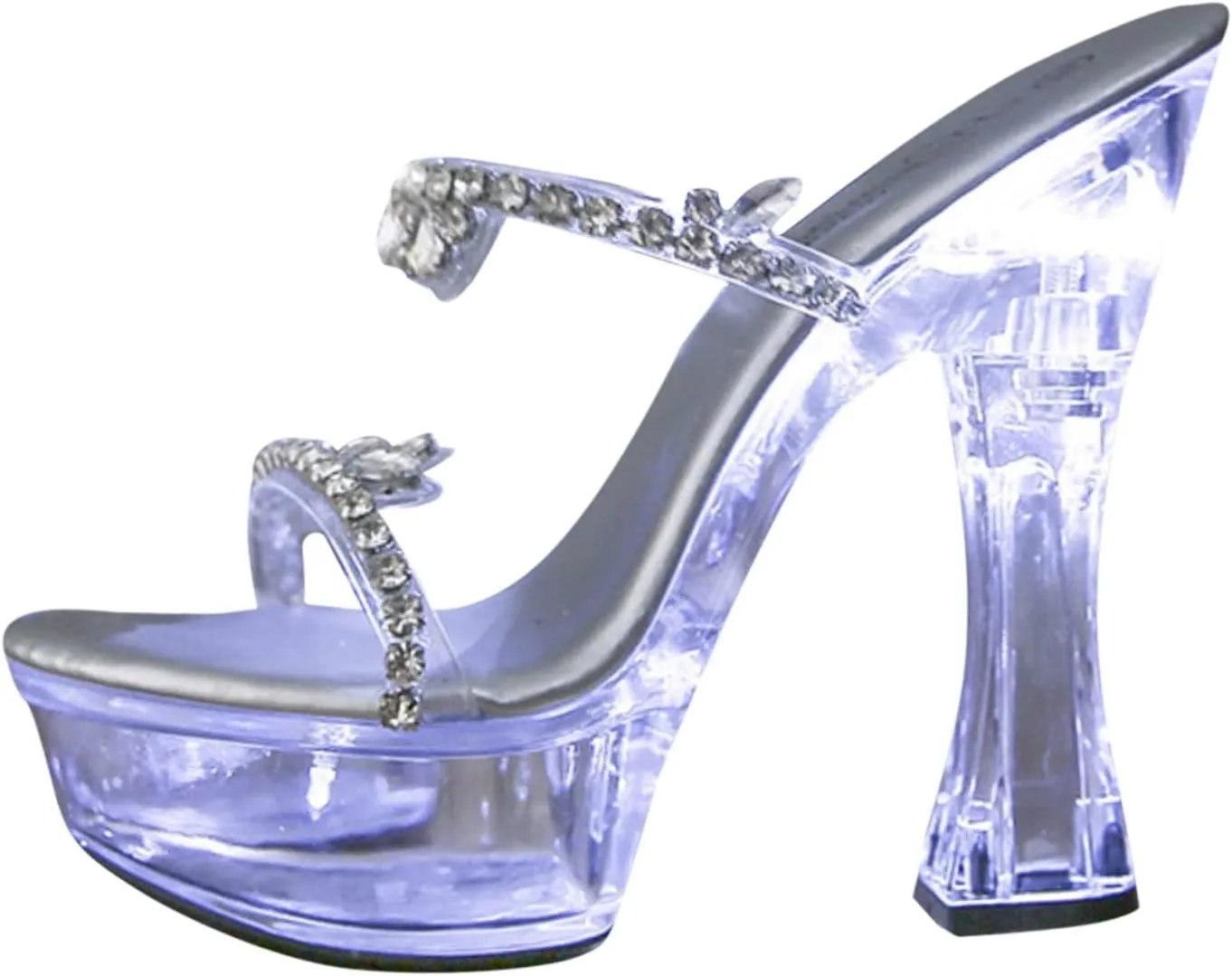 Sandal Clear Platform Heels for Women Ankle Strappy Open Toe Chunky Block Heels Dressy Sandals Ladies Classic Dress Holiday Party Shoes