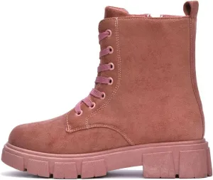 Shanda Suede 7-Hole Platform Lug Booties (Shanda)