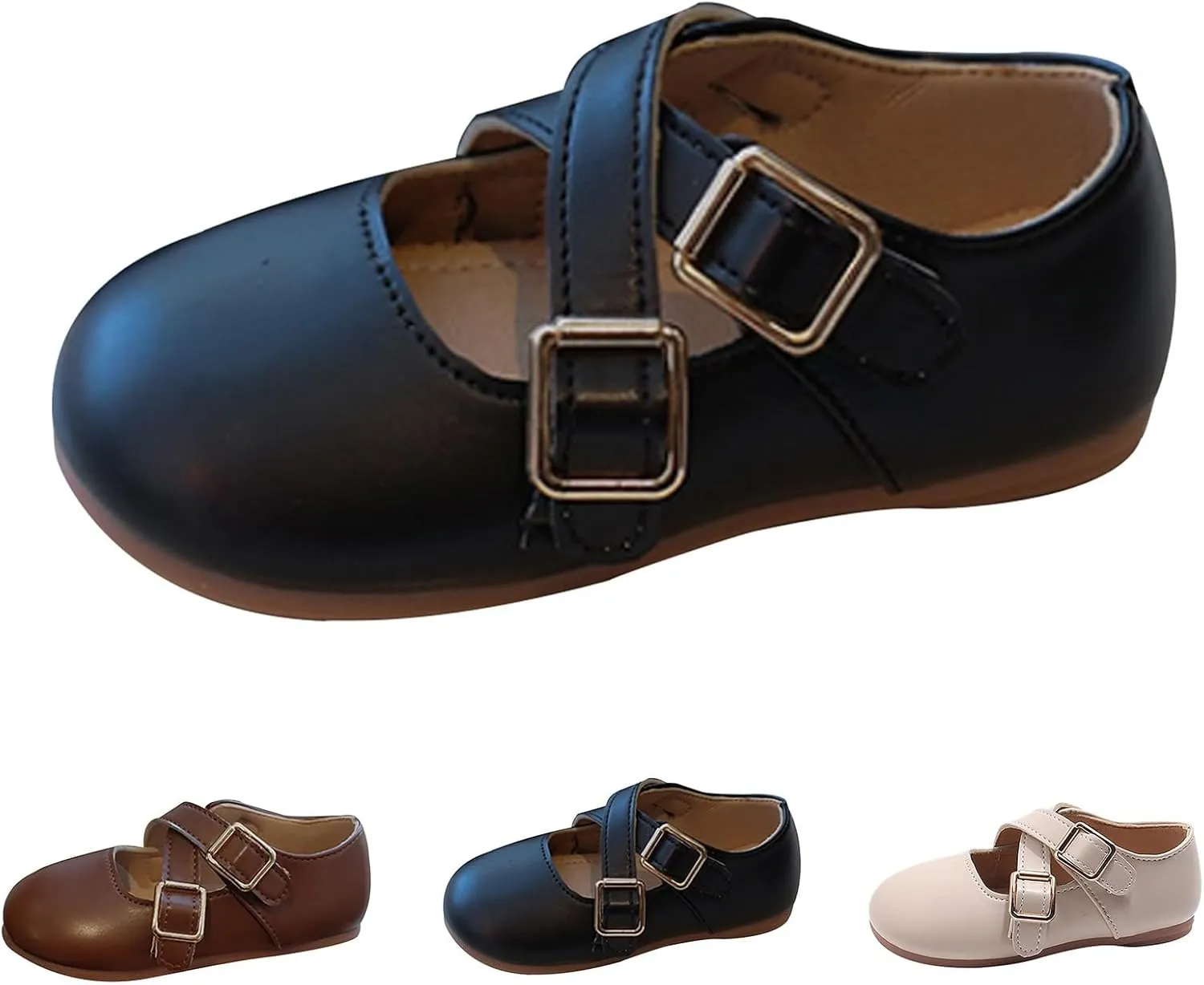 Shoes for Babys Little Girls Mary Jane School Uniform Shoes Buckle Strap Dress Flats Moccasins Toddler Dress Shoes School Girl Shoes