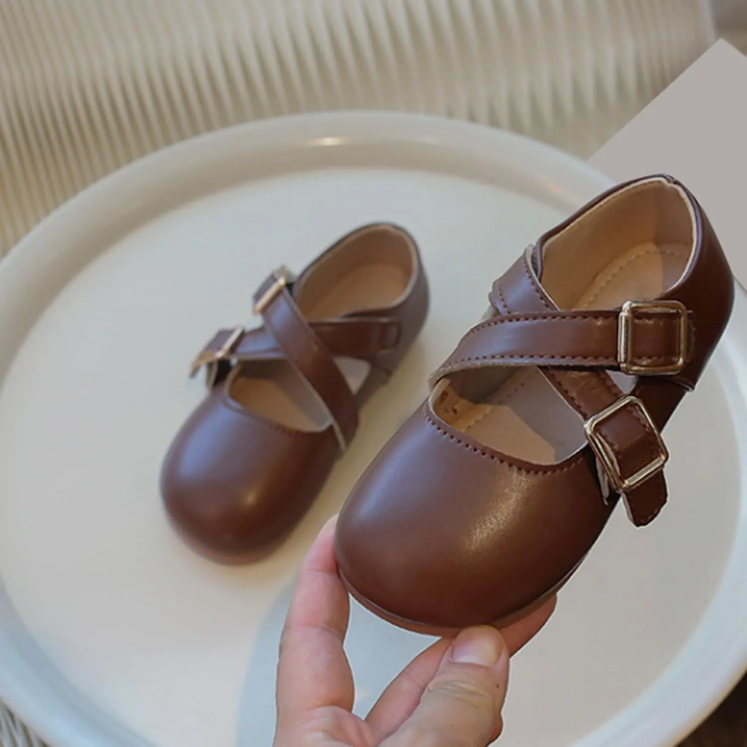 Shoes for Babys Little Girls Mary Jane School Uniform Shoes Buckle Strap Dress Flats Moccasins Toddler Dress Shoes School Girl Shoes
