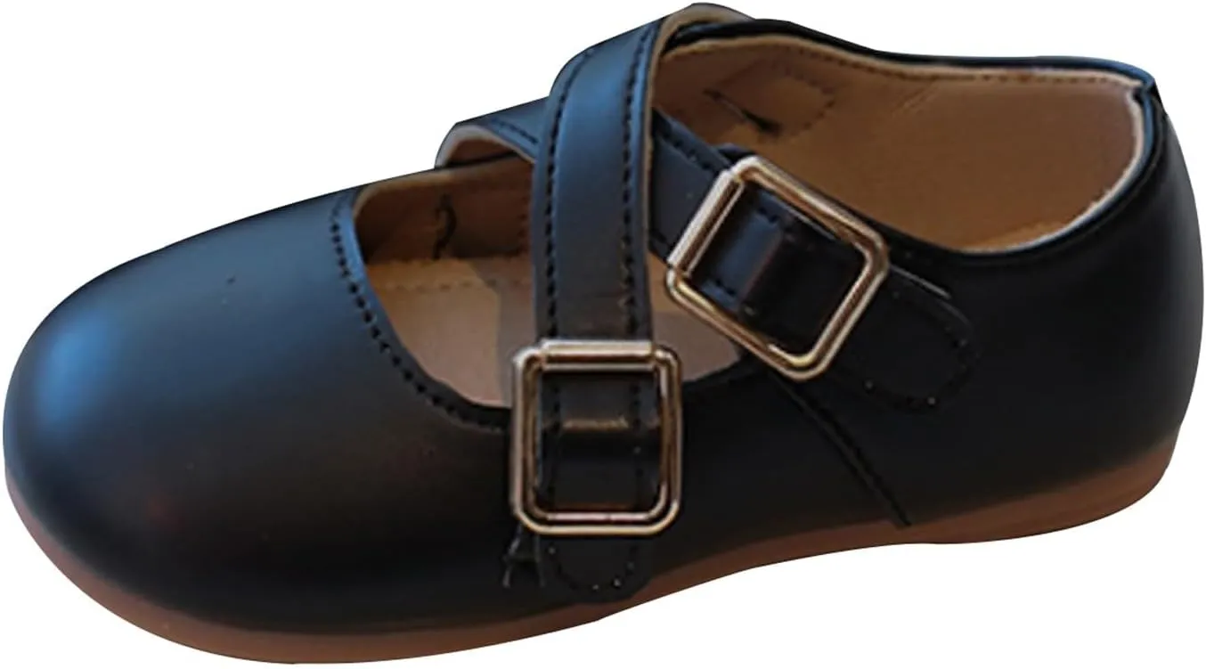 Shoes for Babys Little Girls Mary Jane School Uniform Shoes Buckle Strap Dress Flats Moccasins Toddler Dress Shoes School Girl Shoes