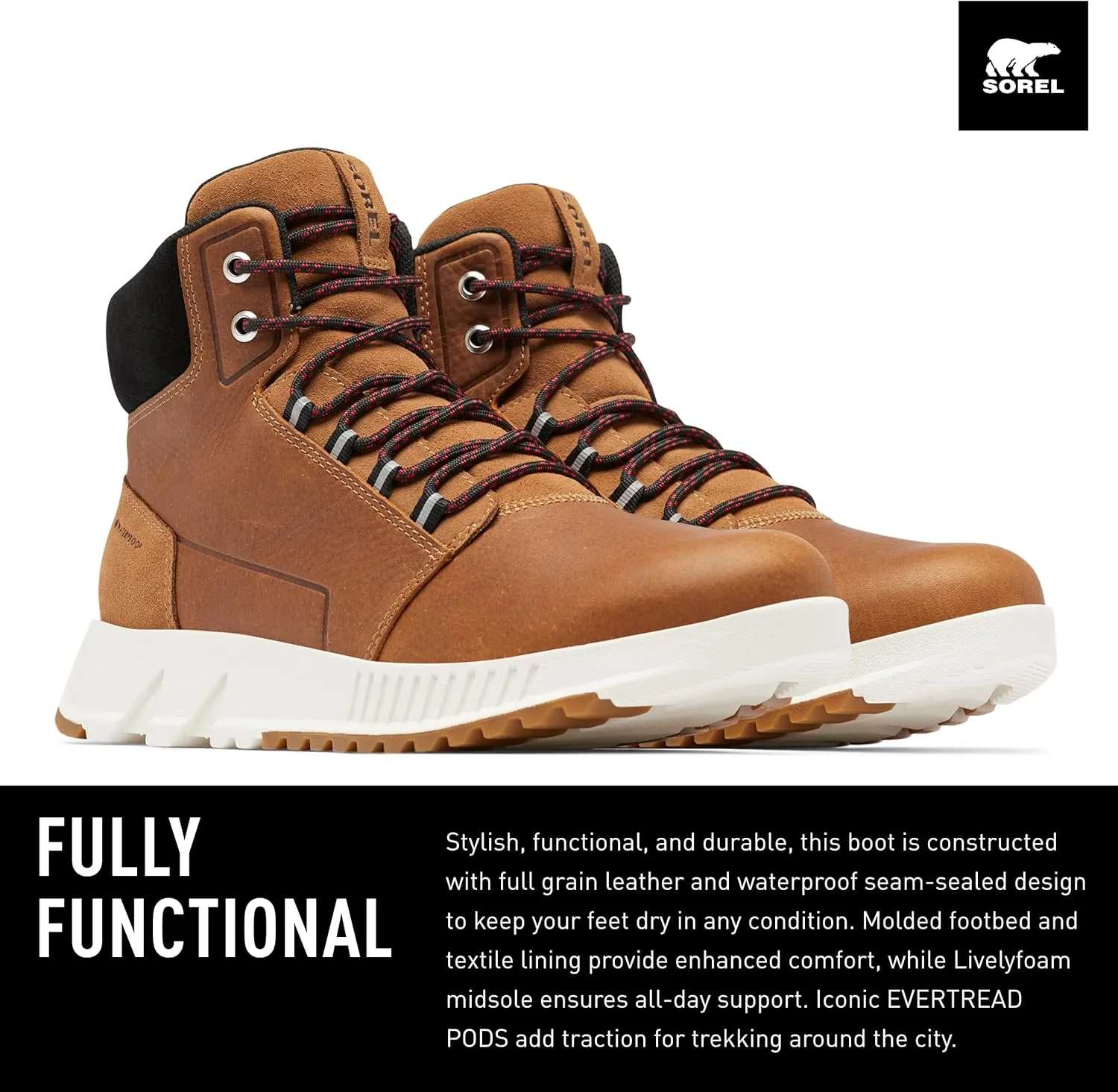 Sorel Men's Mac Hill Lite Mid Waterproof Boots