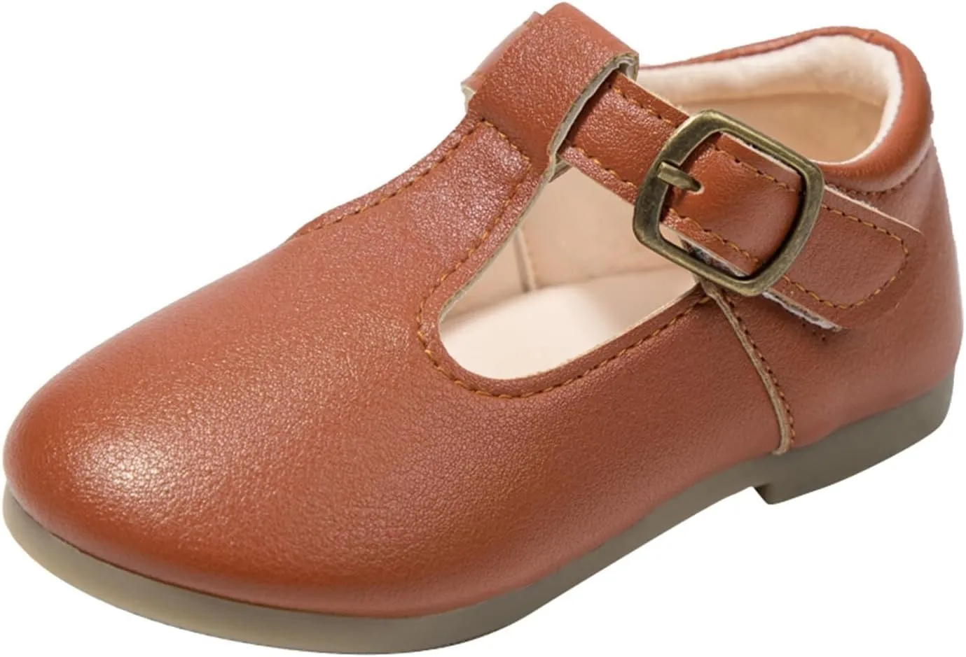 Toddler Girl Mary Jane Dress Shoes School Oxford Flats for Girl Wedding Party Shoes T-Strap Uniform Shoes