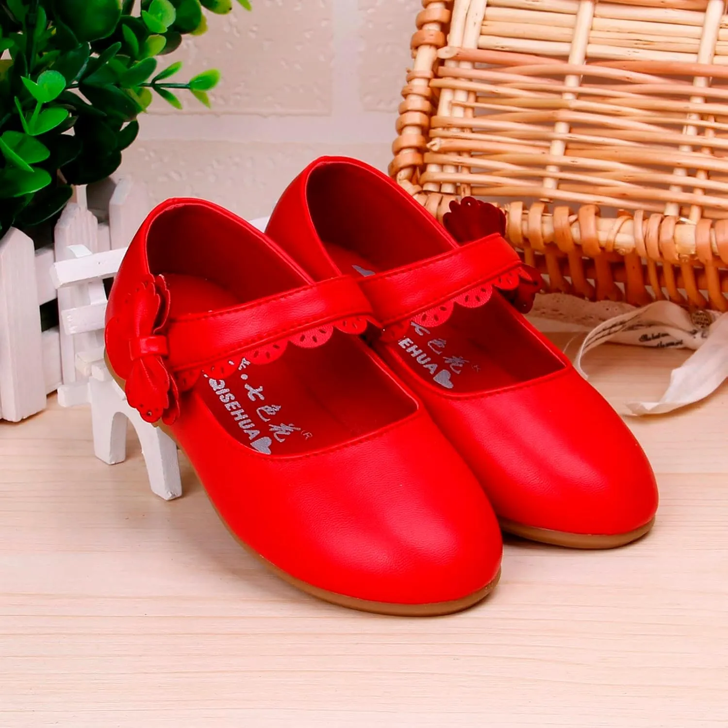 Toddler Girls Dress Shoes Flower Girl Little Kids Mary Jane Ballet Flats Bow Wedding School Party Girls Dress Shoes