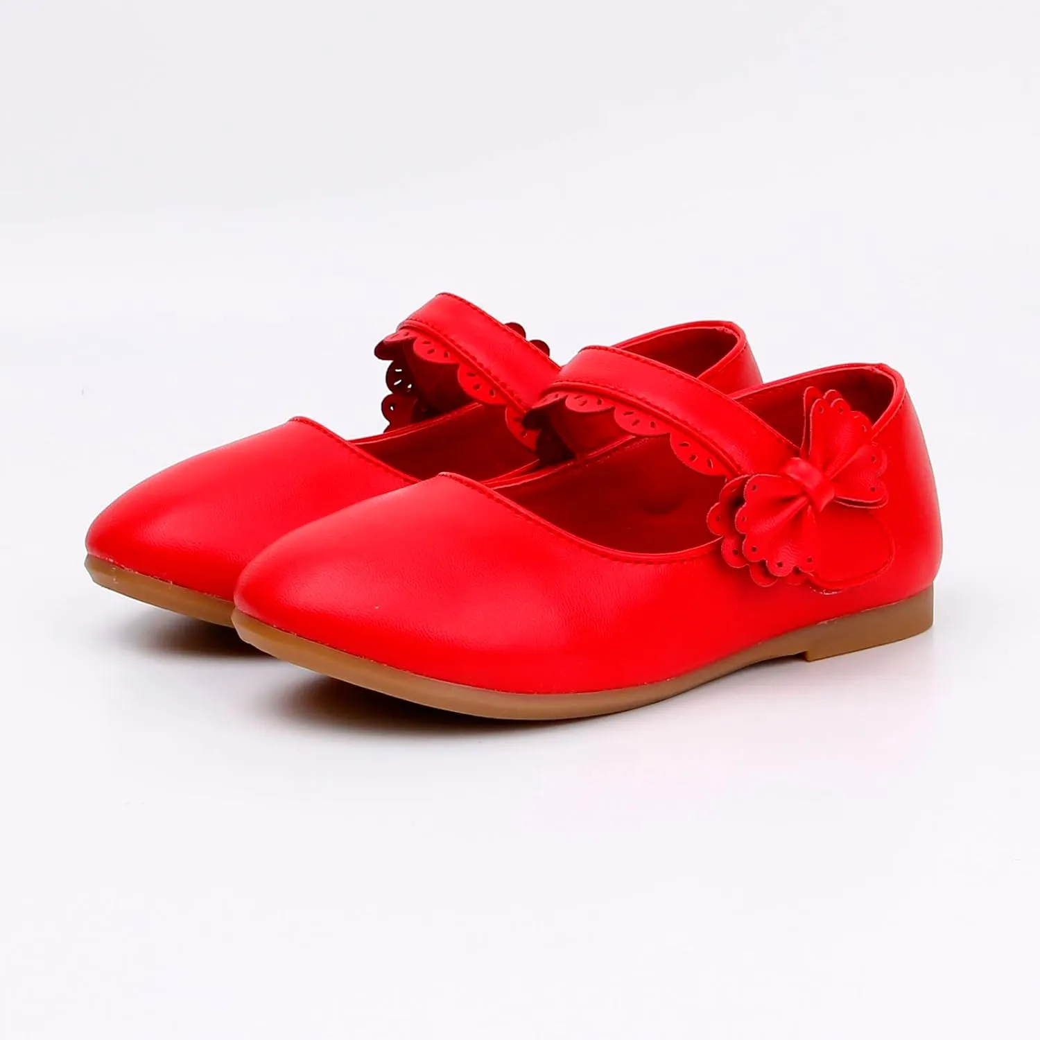 Toddler Girls Dress Shoes Flower Girl Little Kids Mary Jane Ballet Flats Bow Wedding School Party Girls Dress Shoes