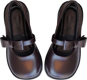 Toddler Girls Dress Shoes Little Girls Loafers School Uniform Mary Jane Flats for Girls Thick Non-Slip Shoes