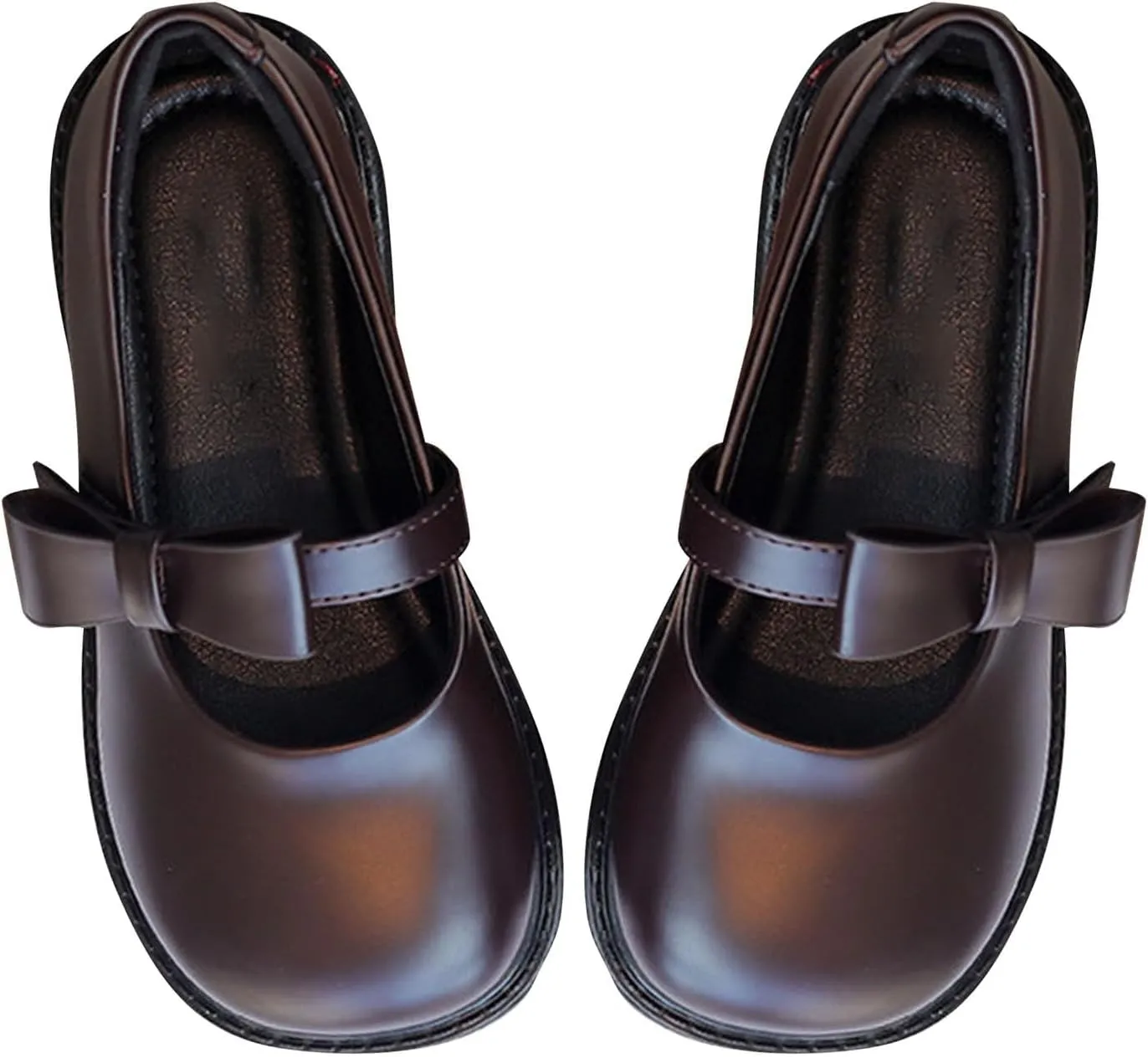 Toddler Girls Dress Shoes Little Girls Loafers School Uniform Mary Jane Flats for Girls Thick Non-Slip Shoes