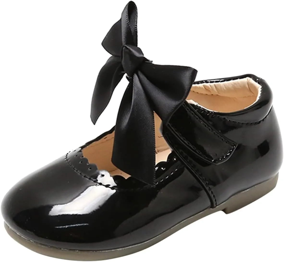 Toddler Little Girls Party Dress Shoes Slip On Mary Jane Ballerina Flats Flower Girl Shoes Dress up Shoes for Girls