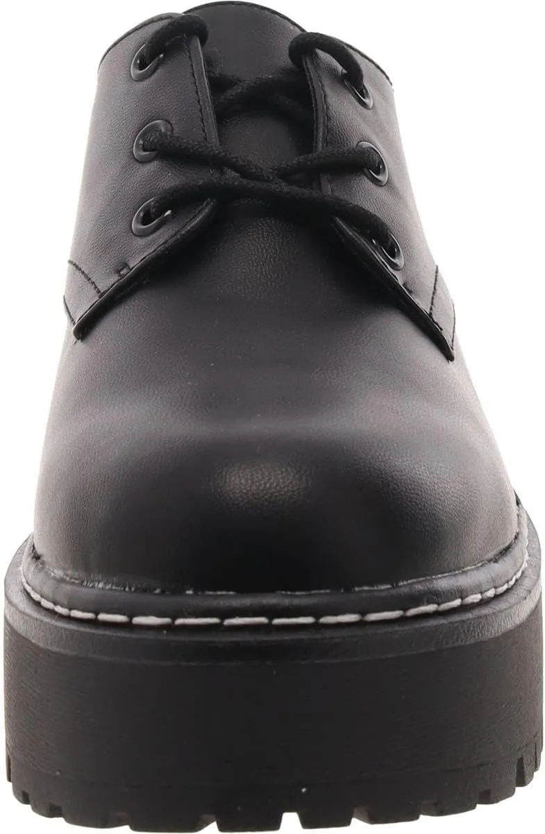 Wild Pair Womens Authentick Lugged Sole Dressy Oxfords