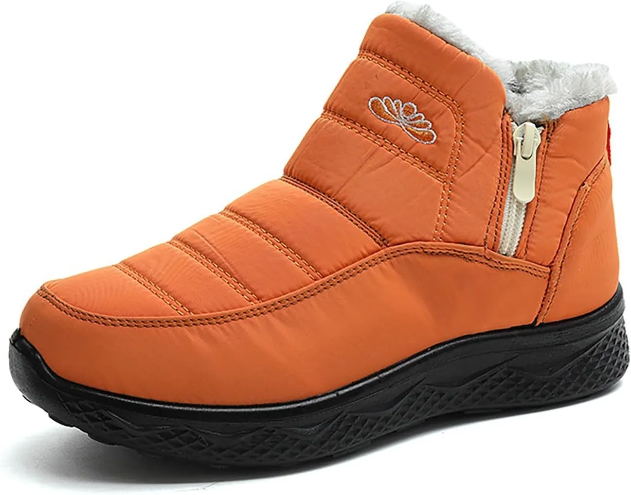 Women Winter Boots Waterproof Ladies Slip On Snow Boots Women Shoes with Hook Loop Barefoot Shoes Grounded Footwear Hiking Womens Cowboy Boots Men's Winter Booties
