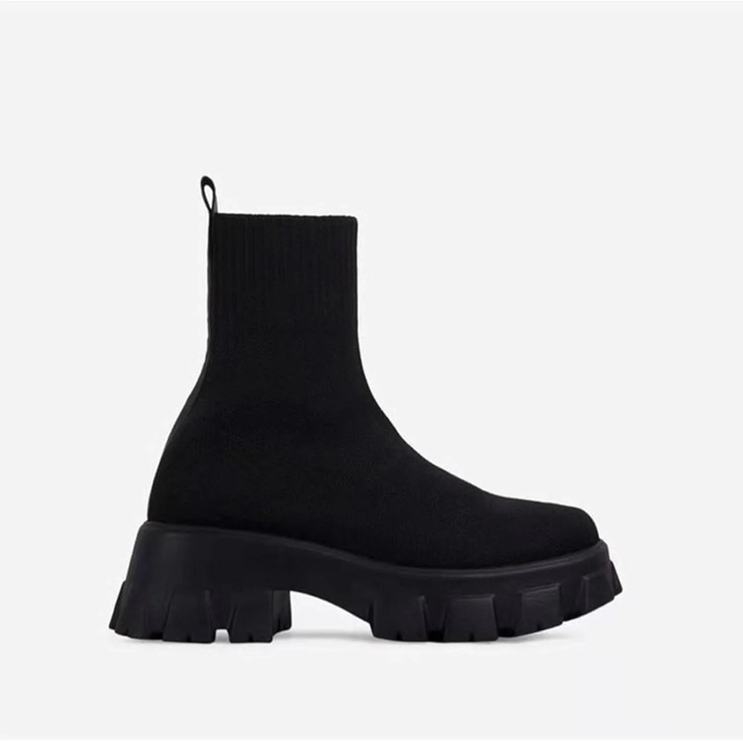 Women's Chelsea Boots Fall Winter Ankle Booties Fashion Slip on Platform Boots Anti-slip Lug Sole Chunky Bootie