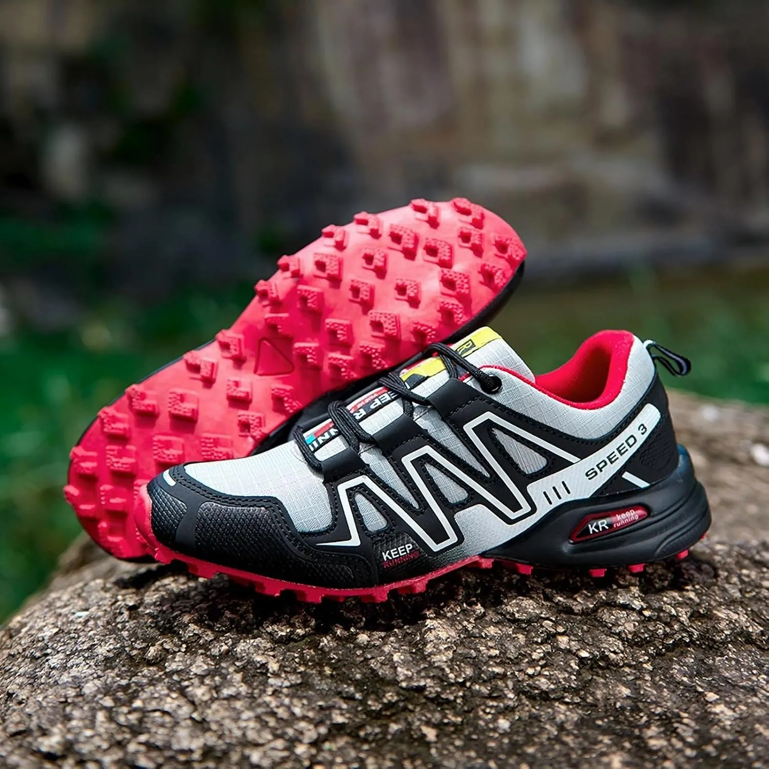 Women's Hiking Shoes Water Resistant Hiking Sneakers Trekking Shoes Trail Walking Running Camping Shoes Non-Slip Breathable Comfortable Lightweight