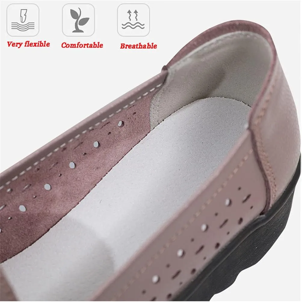 Women's Penny Genuine Leather Loafers Flats Shoes Black Driving Moccasins Comfort Boat Shoe