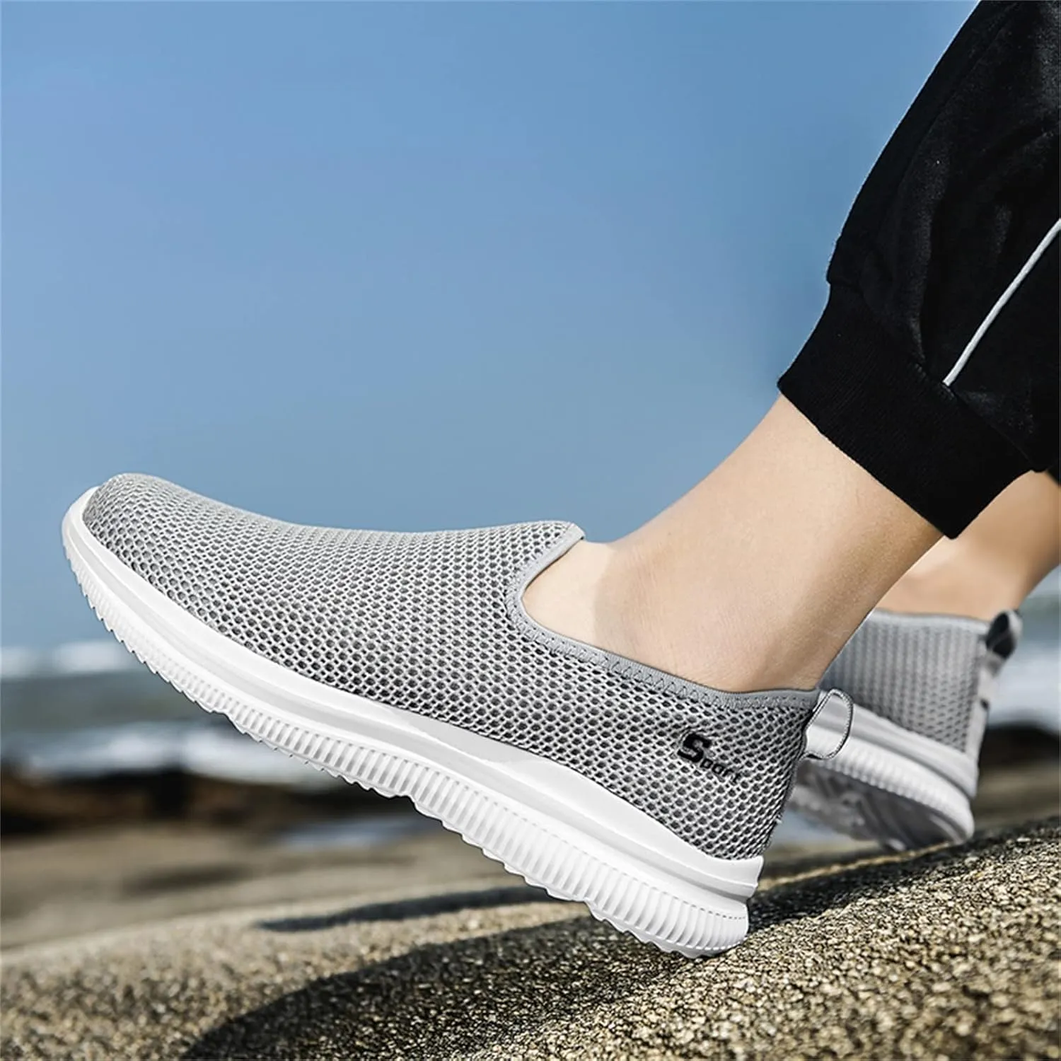 Womens Walking Shoes with Arch Support Slip On Sneakers Men Wide Width Black Loafers Women Platform Dance Shoes for Women Keep Warm Flat Bottom Deals of The Day