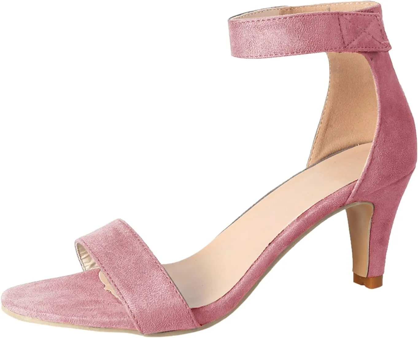 ZBYY Women's Chunky Block Heels Sandals Summer Open Toe Ankle Strap High Stiletto Heels Pumps Wedding Dress Sandals