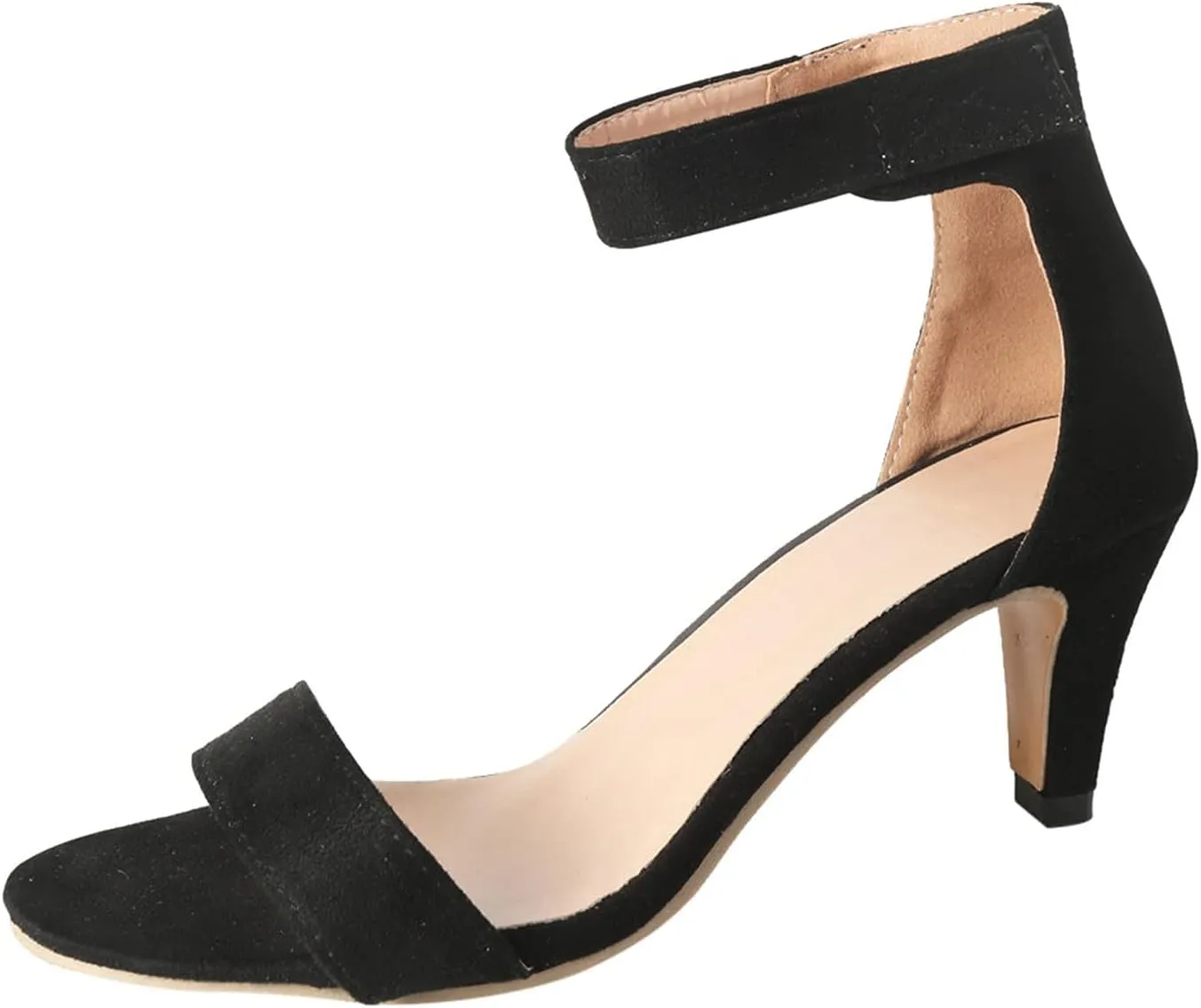ZBYY Women's Chunky Block Heels Sandals Summer Open Toe Ankle Strap High Stiletto Heels Pumps Wedding Dress Sandals