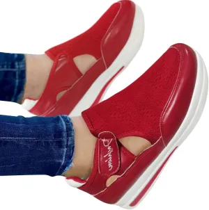 ZBYY Womens Summer Casual Sneakers Closed Toe Walking Breathable Outdoor Sandals Comfort Wedge Platform Loafers